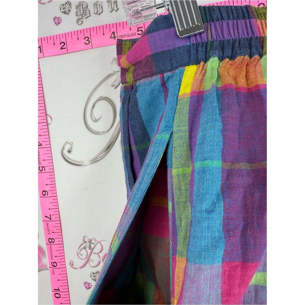 Skirt vintage button up plaid stripe Multicolor Plaid Button-Front Maxi Skirt - Picture 7 of 9